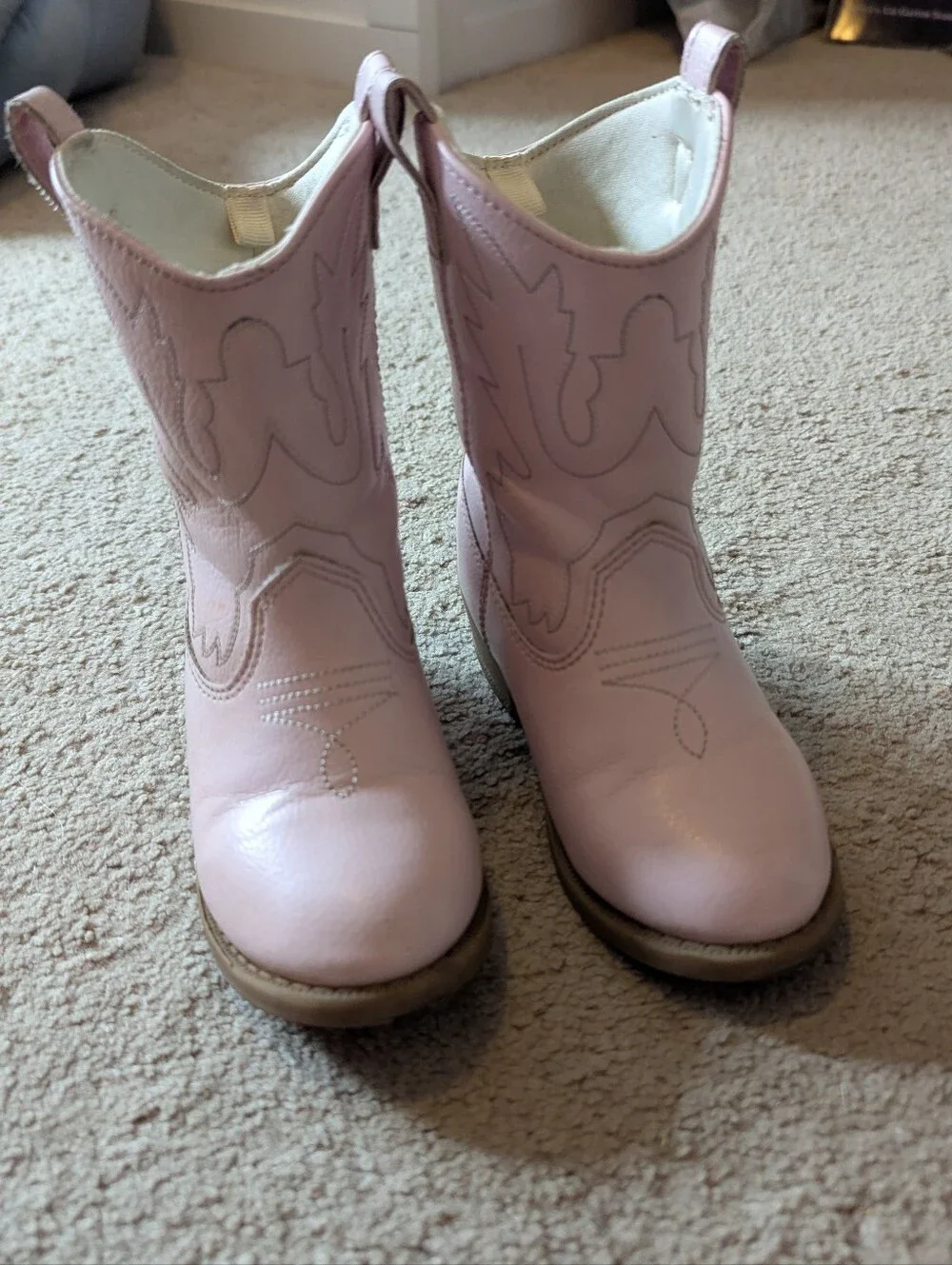 Kids Pink Western Cowboy Boots